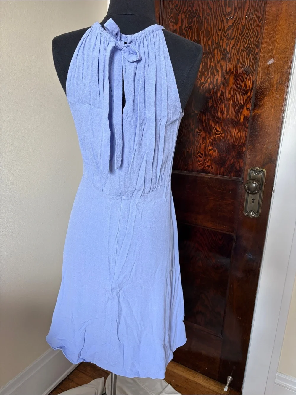 Kate Spade Periwinkle Halter Sleeveless Crepe Dress